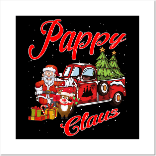 Pappy Claus Santa Car Christmas Funny Awesome Gift Posters and Art